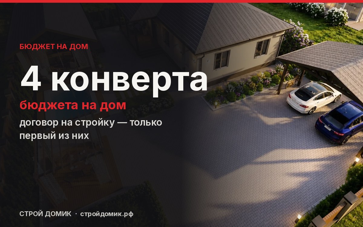 Что входит в смету дома и о чём забывают: 4 конверта бюджета
