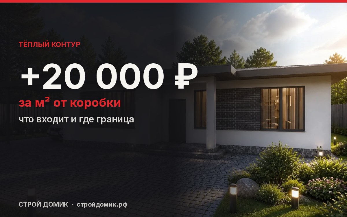 Тёплый контур дома: что входит и где граница с коробкой